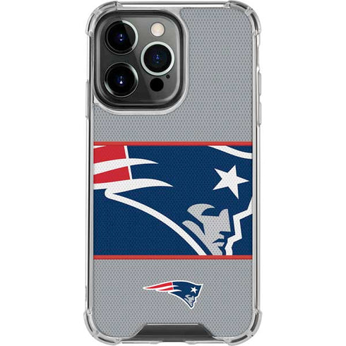 NFL New England Patriots Zone Block iPhone 16 Pro Clear Case