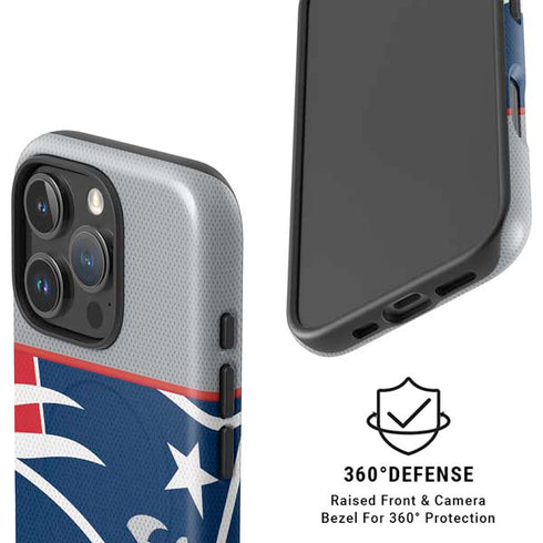 NFL New England Patriots Zone Block iPhone 16 Pro Magsafe Impact Case