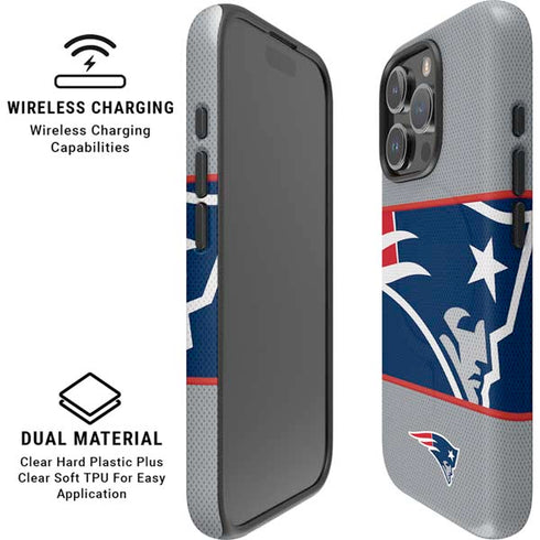 NFL New England Patriots Zone Block iPhone 16 Pro Max Magsafe Impact Case