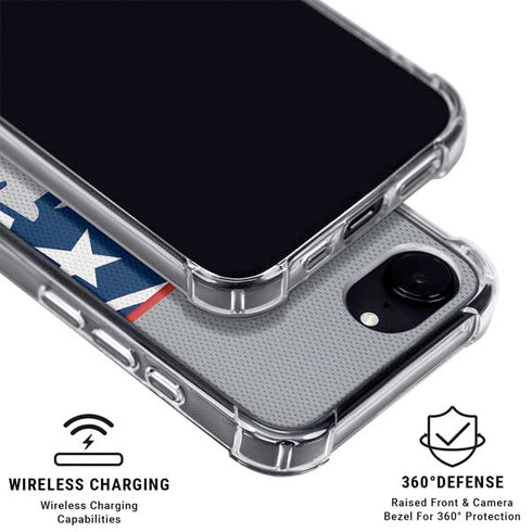 NFL New England Patriots Zone Block iPhone 16e MagSafe Case
