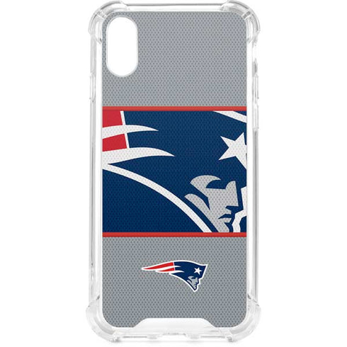 NFL New England Patriots Zone Block iPhone XS Clear Case