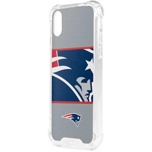 NFL New England Patriots Zone Block iPhone XS Clear Case