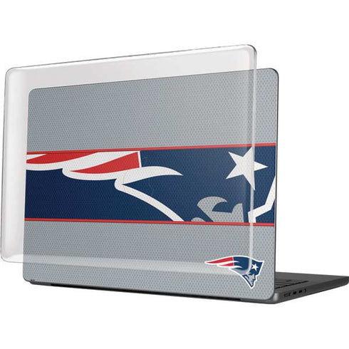 NFL New England Patriots Zone Block MacBook Pro 14in (2021-24) Case plus Skin