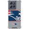 NFL New England Patriots Zone Block Moto G 5G (2025) Clear Case