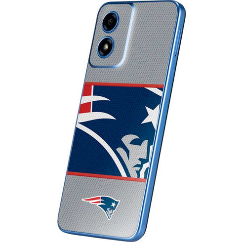 NFL New England Patriots Zone Block Moto G Play 4G (2024) Skin