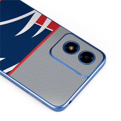 NFL New England Patriots Zone Block Moto G Play 4G (2024) Skin
