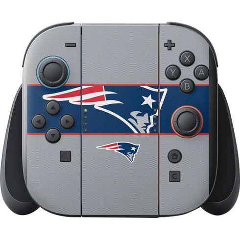 NFL New England Patriots Zone Block Nintendo Switch 2 (2025) with Joy-Con Skin