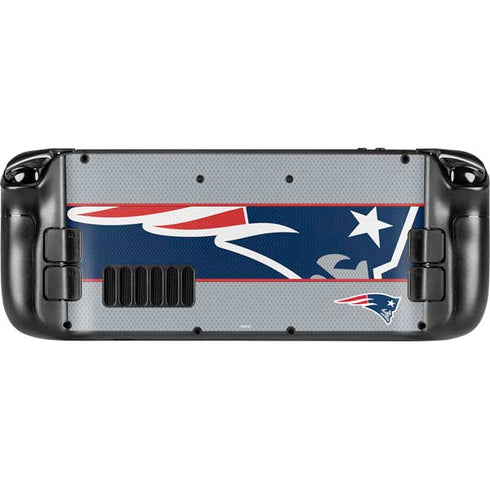 NFL New England Patriots Zone Block Steam Deck Handheld Gaming Computer OLED Skin