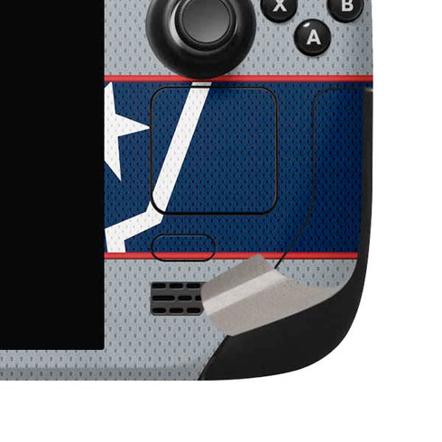 NFL New England Patriots Zone Block Steam Deck Handheld Gaming Computer OLED Skin