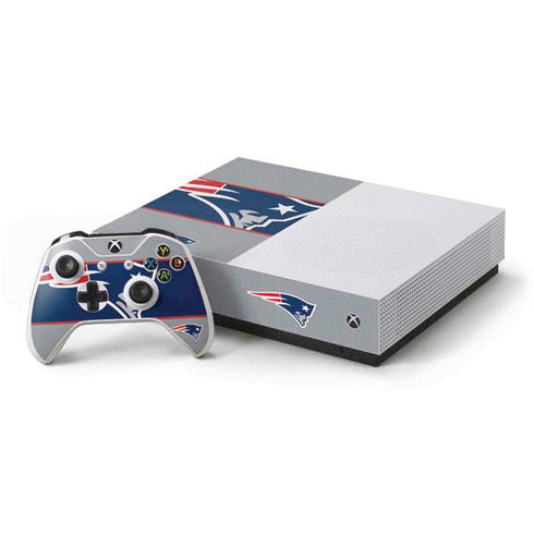 NFL New England Patriots Zone Block Xbox One S All-Digital Edition Bundle Skin