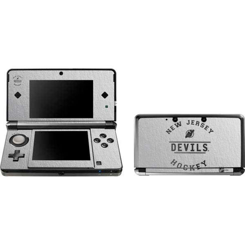 NHL New Jersey Devils Black Text 3DS (2011) Skin