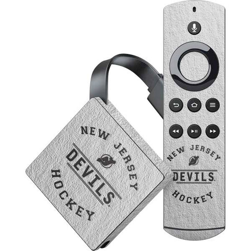 NHL New Jersey Devils Black Text Amazon Fire TV Skin
