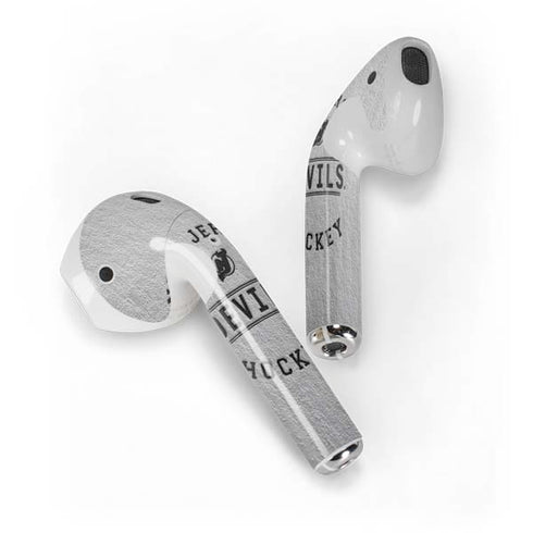 NHL New Jersey Devils Black Text Apple AirPods Skin