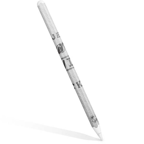 NHL New Jersey Devils Black Text Apple Pencil (2nd Gen 2019) Skin