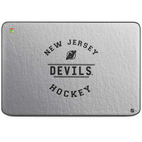 NHL New Jersey Devils Black Text HP Chromebook Skin