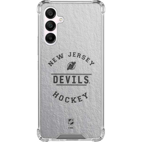 NHL New Jersey Devils Black Text Galaxy A16 5G Clear Case