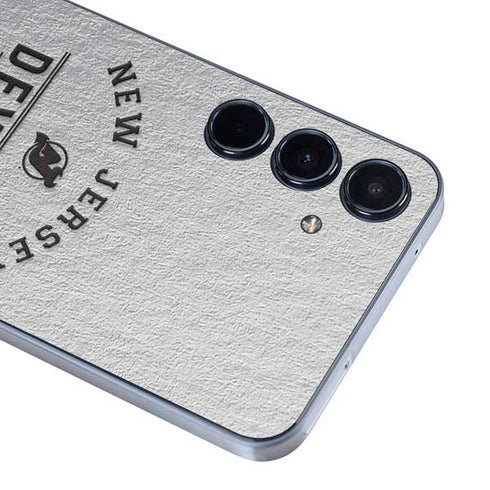 NHL New Jersey Devils Black Text Galaxy A35 5G Skin