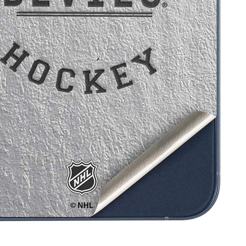 NHL New Jersey Devils Black Text Galaxy A35 5G Skin