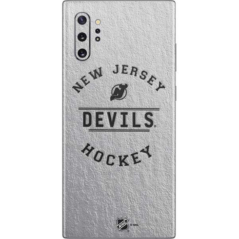 NHL New Jersey Devils Black Text Galaxy Note 10 Plus Skin