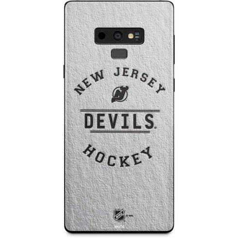 NHL New Jersey Devils Black Text Galaxy Note 9 Skin