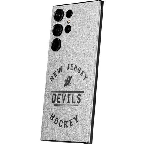 NHL New Jersey Devils Black Text Galaxy Skins
