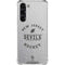 NHL New Jersey Devils Black Text Galaxy S24 FE Clear Case