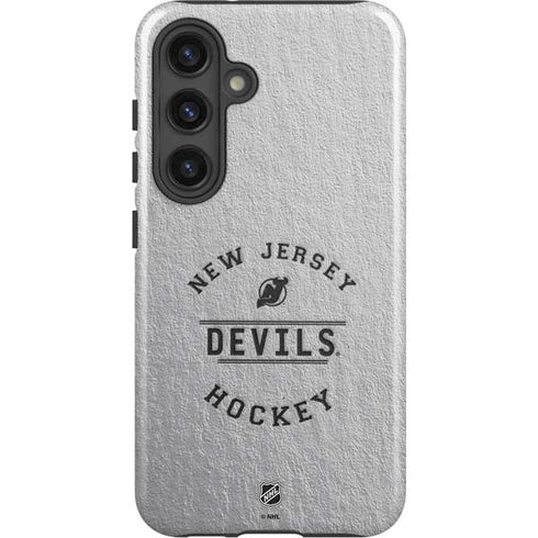 NHL New Jersey Devils Black Text Galaxy S25 Plus Impact Case