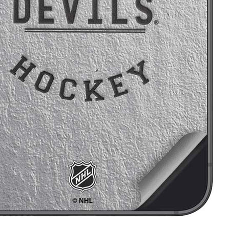 NHL New Jersey Devils Black Text Galaxy S25 Plus Skin
