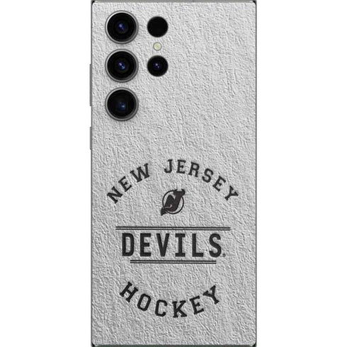 NHL New Jersey Devils Black Text Galaxy S25 Ultra Skin