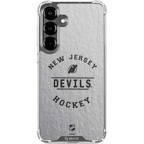 NHL New Jersey Devils Black Text Galaxy S26 Plus Clear Case