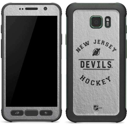NHL New Jersey Devils Black Text Galaxy S7 Active Skin