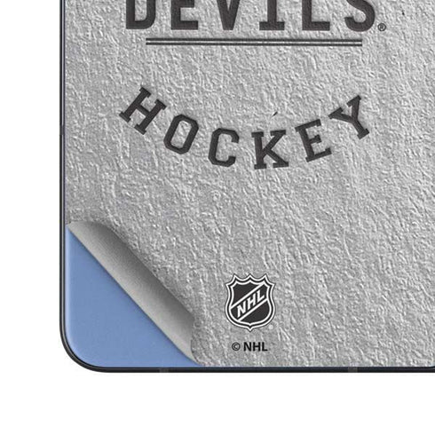 NHL New Jersey Devils Black Text Galaxy Z Fold5 5G Skin