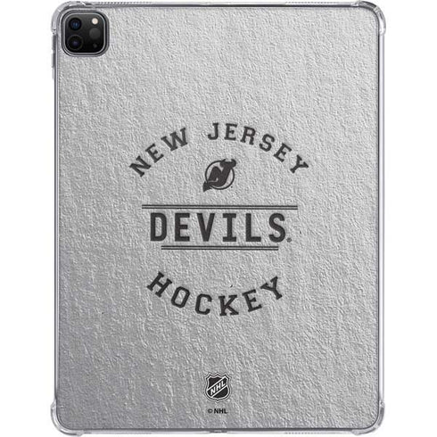 NHL New Jersey Devils Black Text iPad Pro 11in (2024) Clear Case