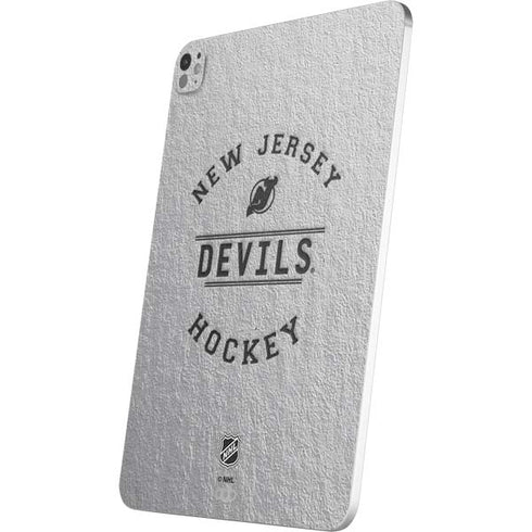 NHL New Jersey Devils Black Text iPad Pro 13in M4 (2024) Skin