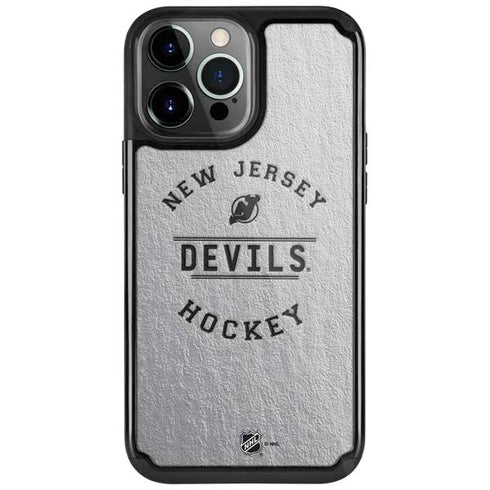 NHL New Jersey Devils Black Text iPhone Cases