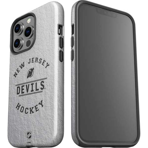 NHL New Jersey Devils Black Text iPhone 15 Pro Impact Case