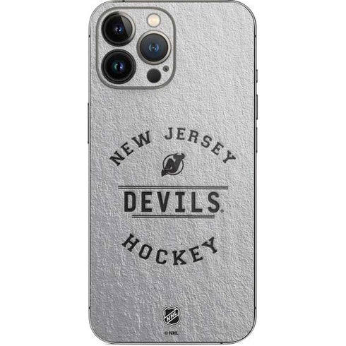 NHL New Jersey Devils Black Text iPhone 15 Pro Max Skin