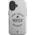 NHL New Jersey Devils Black Text iPhone 16 Impact Case