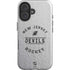 NHL New Jersey Devils Black Text iPhone 16 Magsafe Impact Case