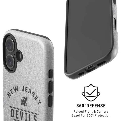 NHL New Jersey Devils Black Text iPhone 16 Plus Magsafe Impact Case
