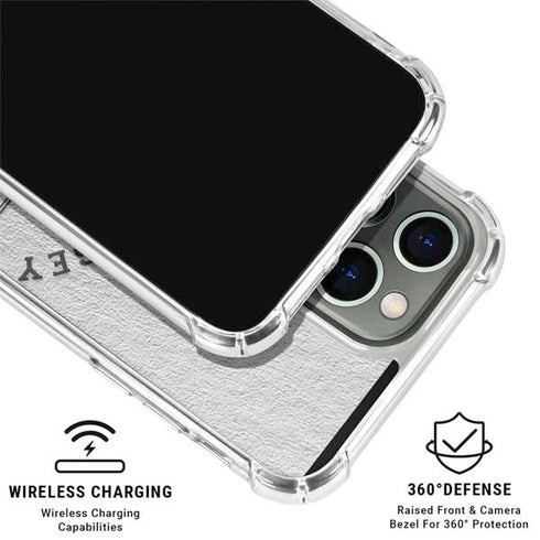 NHL New Jersey Devils Black Text iPhone 16 Pro Clear Case