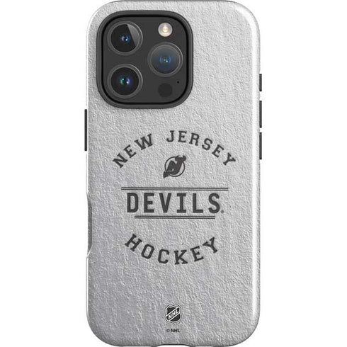 NHL New Jersey Devils Black Text iPhone 16 Pro Impact Case