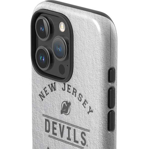 NHL New Jersey Devils Black Text iPhone 16 Pro Impact Case