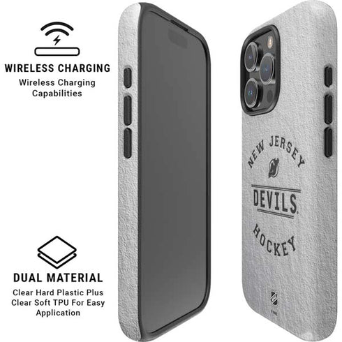 NHL New Jersey Devils Black Text iPhone 16 Pro Max Magsafe Impact Case