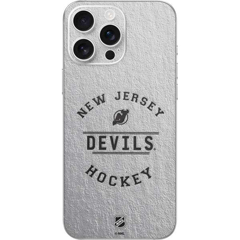 NHL New Jersey Devils Black Text iPhone 16 Pro Max Skin