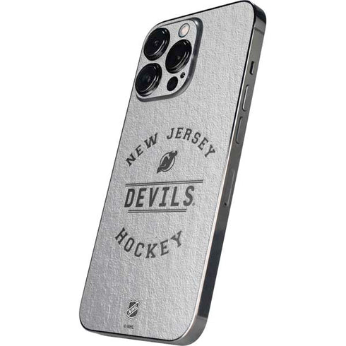 NHL New Jersey Devils Black Text iPhone 16 Pro Max Skin