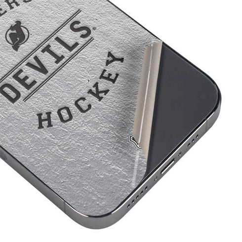 NHL New Jersey Devils Black Text iPhone 16e Skin