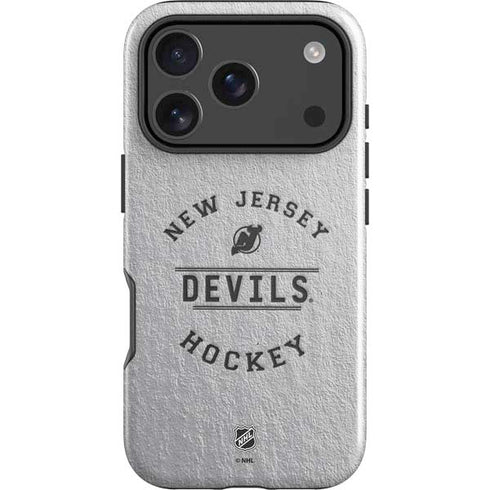 NHL New Jersey Devils Black Text iPhone 18 Pro Max Impact Case
