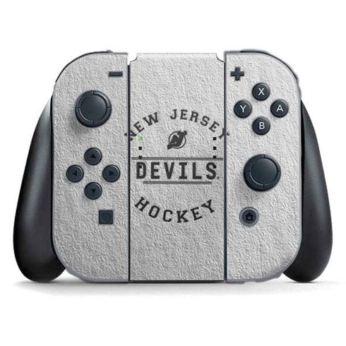 NHL New Jersey Devils Black Text Nintendo Skins