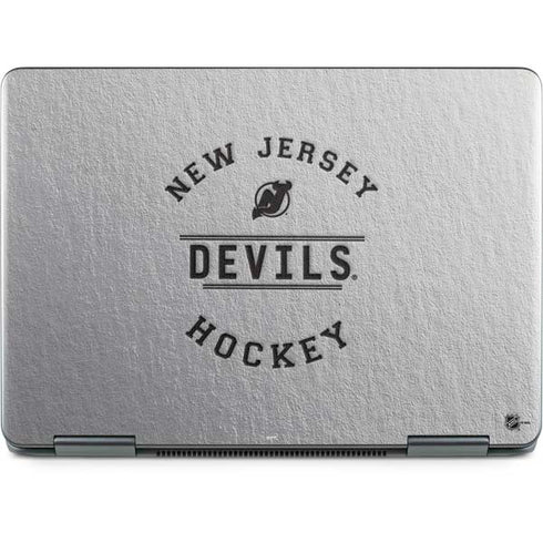 NHL New Jersey Devils Black Text Notebook 9 Pro 13in (2017) Skin